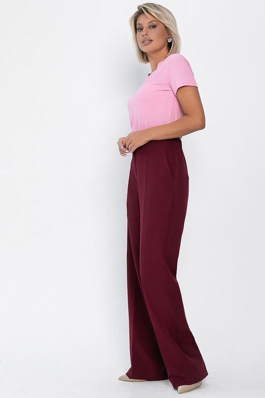 LT Collection Брюки 556548 Б14104-34М Бордовый
