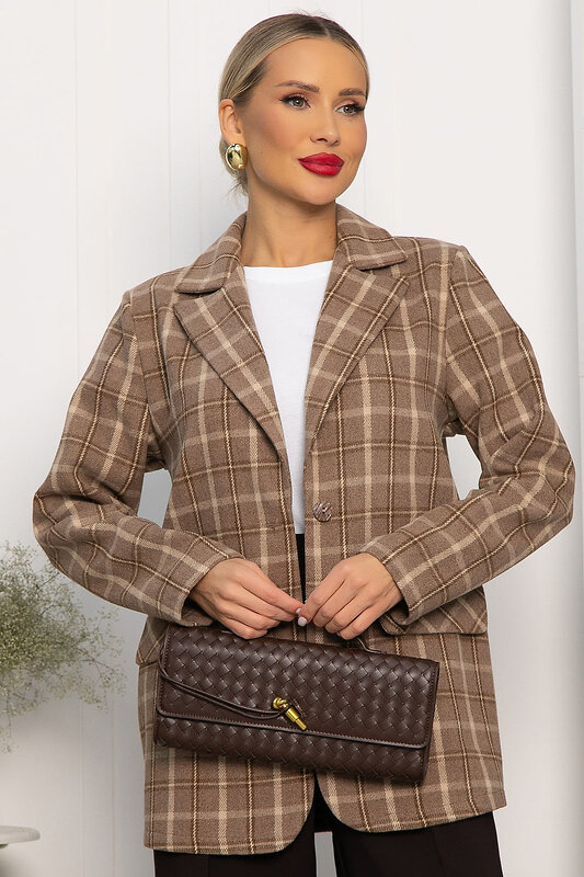 LT Collection Пиджак 556553 Б14157-7М Коричневый