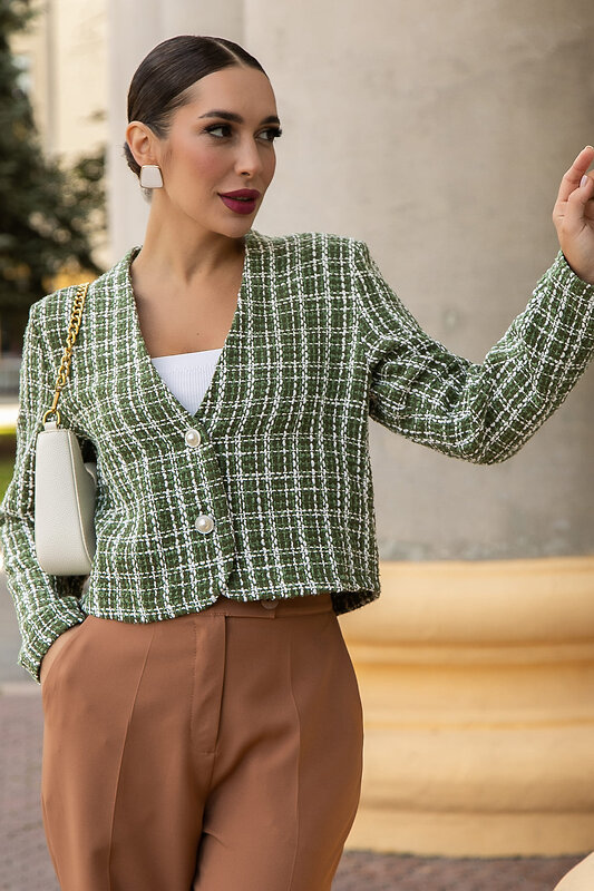 LT Collection Жакет 556554 Б14153-7М зеленый
