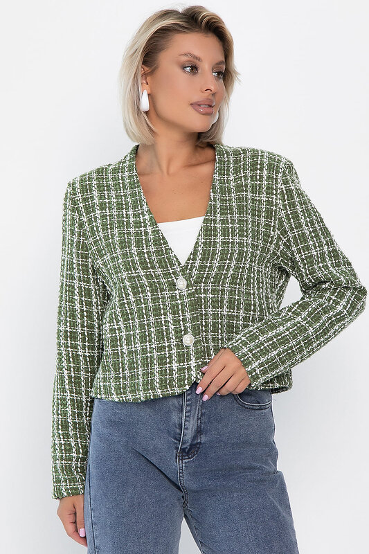 LT Collection Жакет 556554 Б14153-7М зеленый