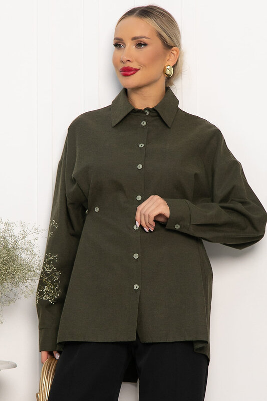 LT Collection Рубашка 556556 Б14192-5М Хаки