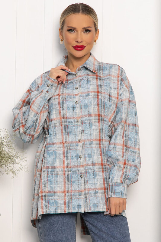 LT Collection Рубашка 556557 Б14195-5М Голубой
