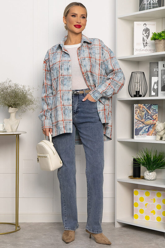 LT Collection Рубашка 556557 Б14195-5М Голубой