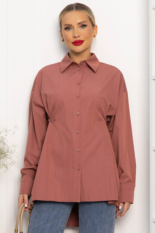 LT Collection Рубашка 556558 Б14188-5М Терракотовый