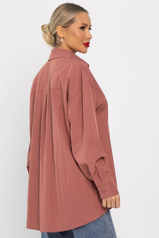 LT Collection Рубашка 556558 Б14188-5М Терракотовый