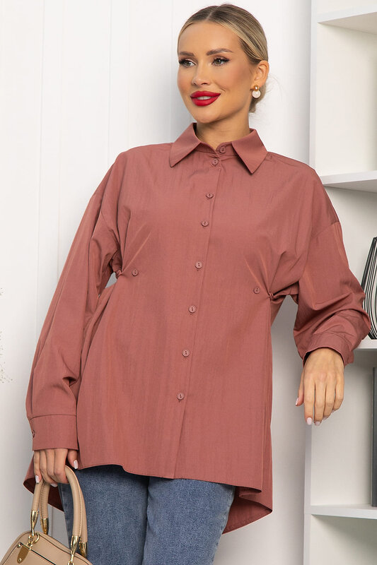 LT Collection Рубашка 556558 Б14188-5М Терракотовый