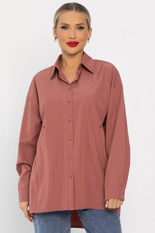 LT Collection Рубашка 556558 Б14188-5М Терракотовый
