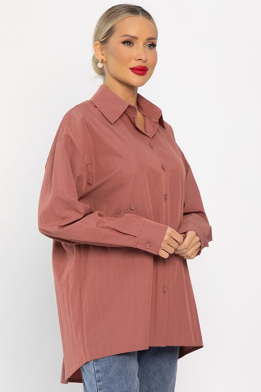 LT Collection Рубашка 556558 Б14188-5М Терракотовый
