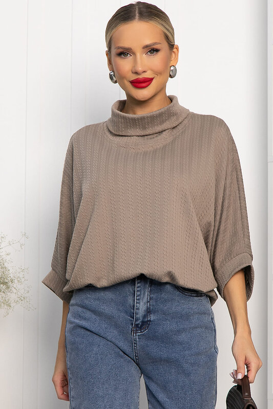 LT Collection Блуза 556560 Б14199-12М Коричневый