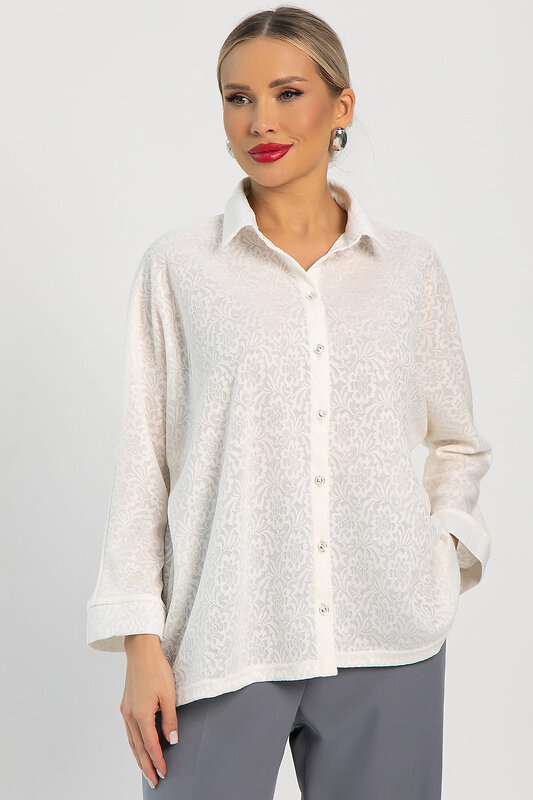 LT Collection Рубашка 556564 Б14252-10М Белый