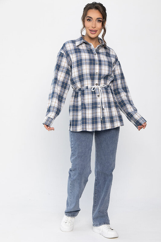 LT Collection Рубашка 556567 Б14272-4М Синий