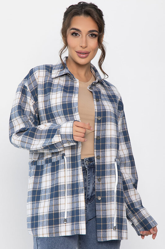 LT Collection Рубашка 556567 Б14272-4М Синий