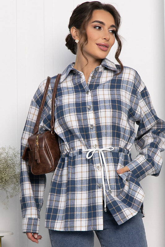 LT Collection Рубашка 556567 Б14272-4М Синий