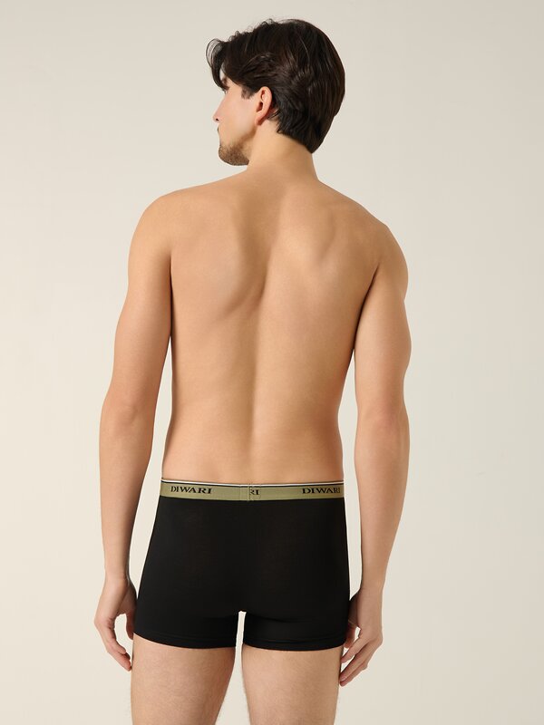 DiWaRi Трусы 556962 PREMIUM MSH 1568 (бандероль) black-khaki strip