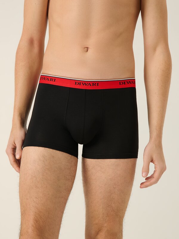 DiWaRi Трусы 556963 PREMIUM MSH 1568 (бандероль) black-red strip