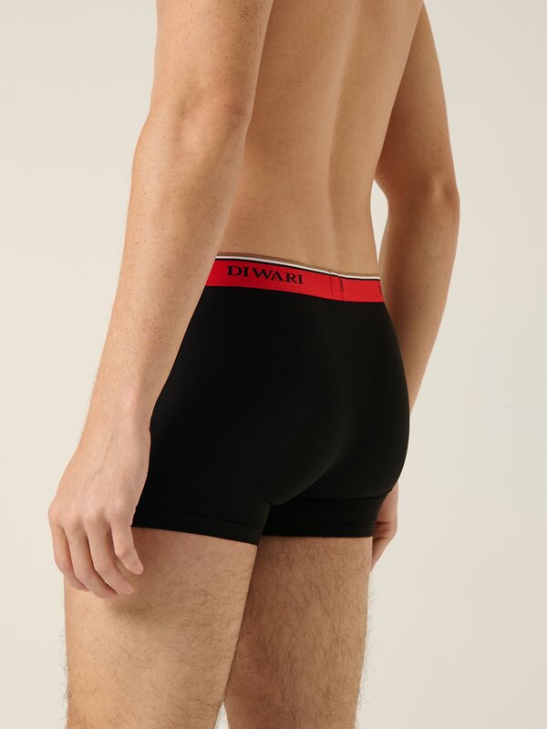 DiWaRi Трусы 556963 PREMIUM MSH 1568 (бандероль) black-red strip