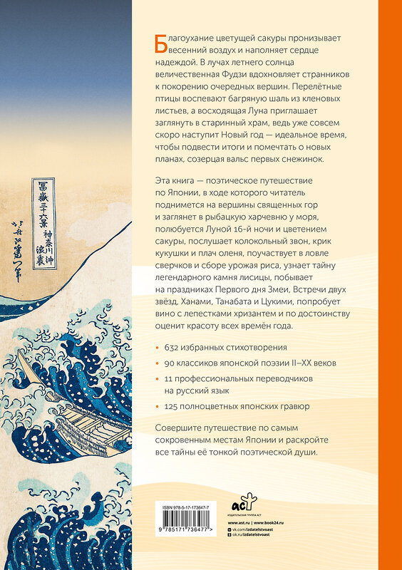 АСТ Маркова В.Н. "Японская поэзия. Эксклюзивная коллекция" 557223 978-5-17-173647-7 