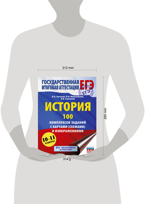АСТ Артасов И.А., Мельникова О.Н., Соловьёв Я.В. "ЕГЭ. История. 100 комплексов заданий с картами (схемами) и изображениями" 557259 978-5-17-178140-8 
