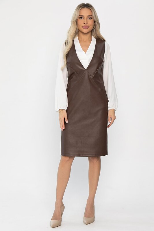 LT Collection Сарафан 557287 П13718-15М Коричневый