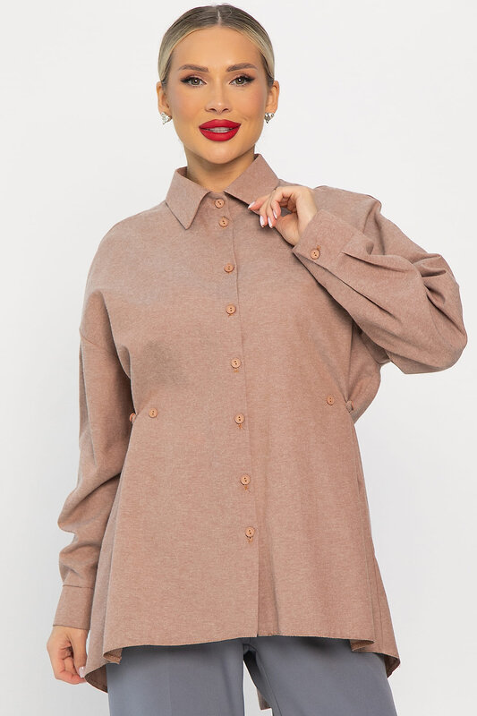 LT Collection Рубашка 557292 Б14191-5М бежевый