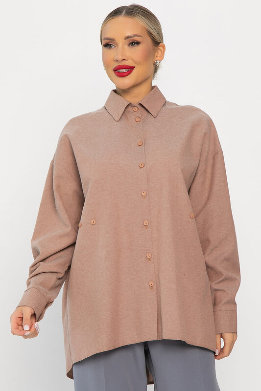 LT Collection Рубашка 557292 Б14191-5М бежевый