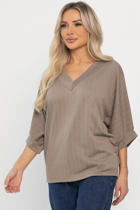 LT Collection Джемпер 557323 Б14245-12М коричневый