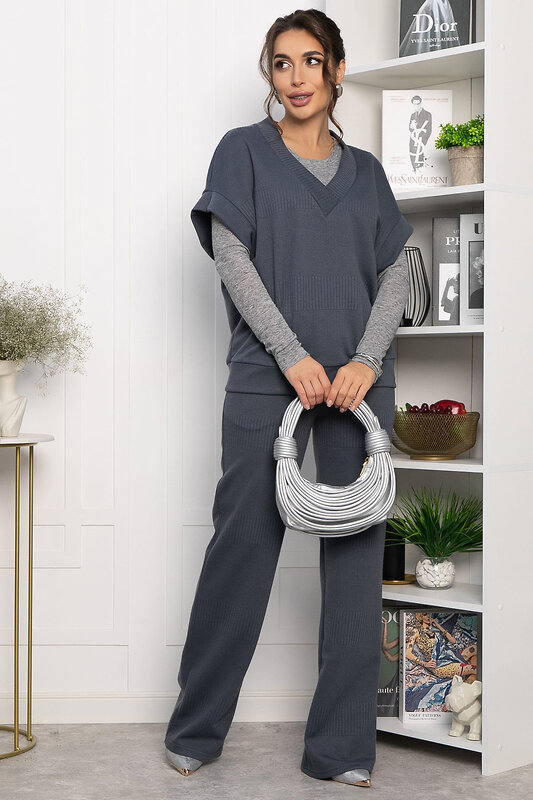 LT Collection Костюм 557326 К14251-5М серо-синий