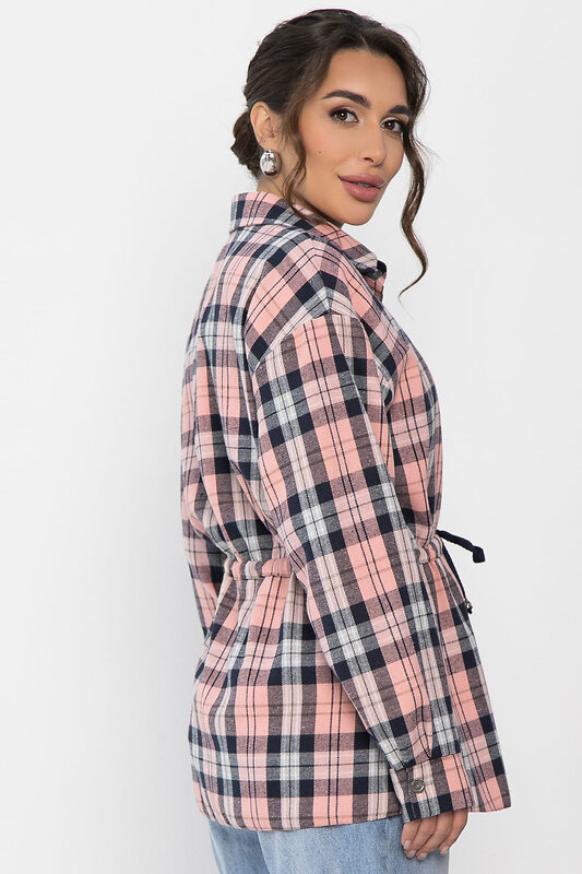 LT Collection Рубашка 557329 Б14275-4М розово-синий