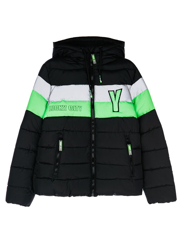 PLAYTODAY Куртка 557539 32411252 черный,зеленый,серебряный