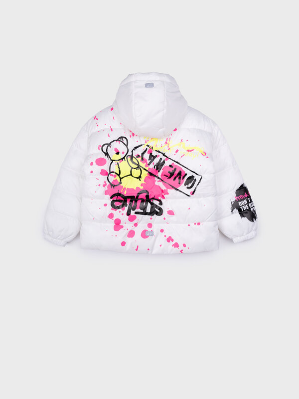 PLAYTODAY Куртка 557607 12521210 белый,фуксия,светло-зеленый