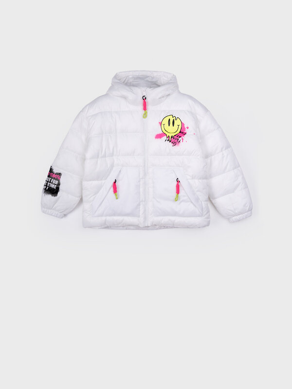 PLAYTODAY Куртка 557607 12521210 белый,фуксия,светло-зеленый