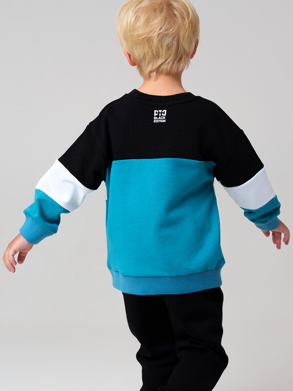 PLAYTODAY Толстовка 557613 32512304 бирюзовый,черный,белый