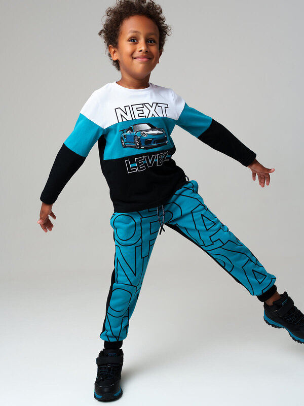 PLAYTODAY Фуфайка 557616 32512310 черный,белый,бирюзовый