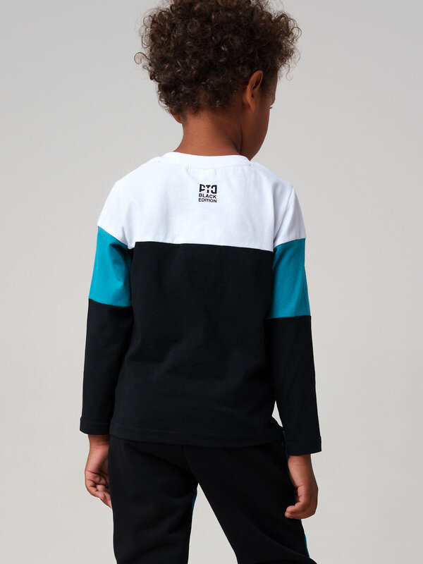 PLAYTODAY Фуфайка 557616 32512310 черный,белый,бирюзовый