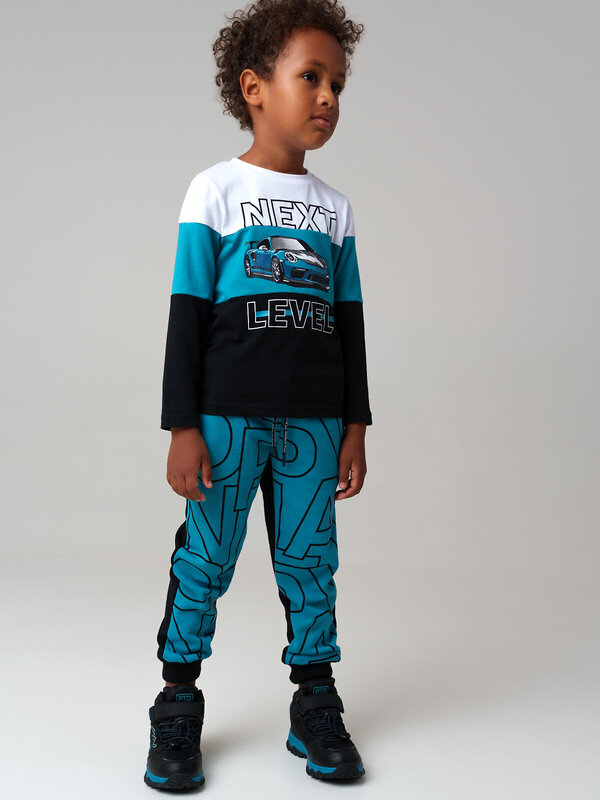 PLAYTODAY Фуфайка 557616 32512310 черный,белый,бирюзовый