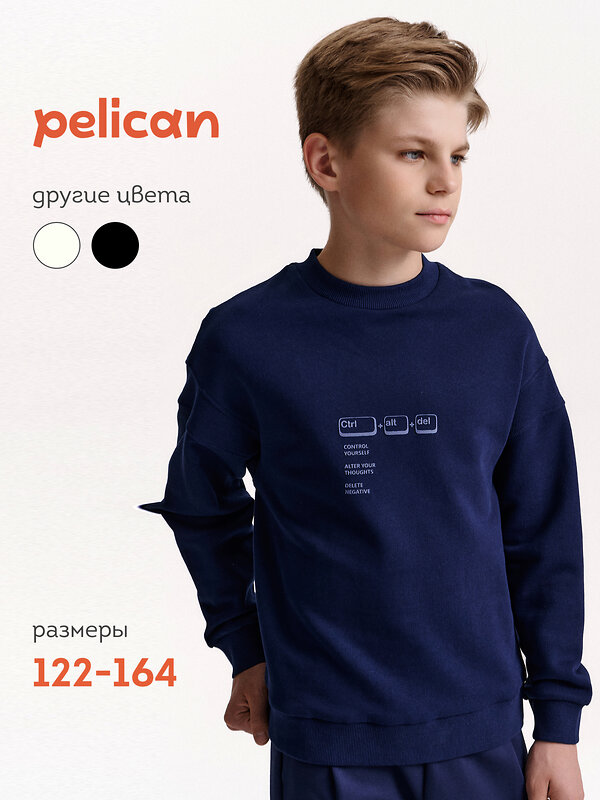 PELICAN Толстовка 558287 BFN7040U Синий