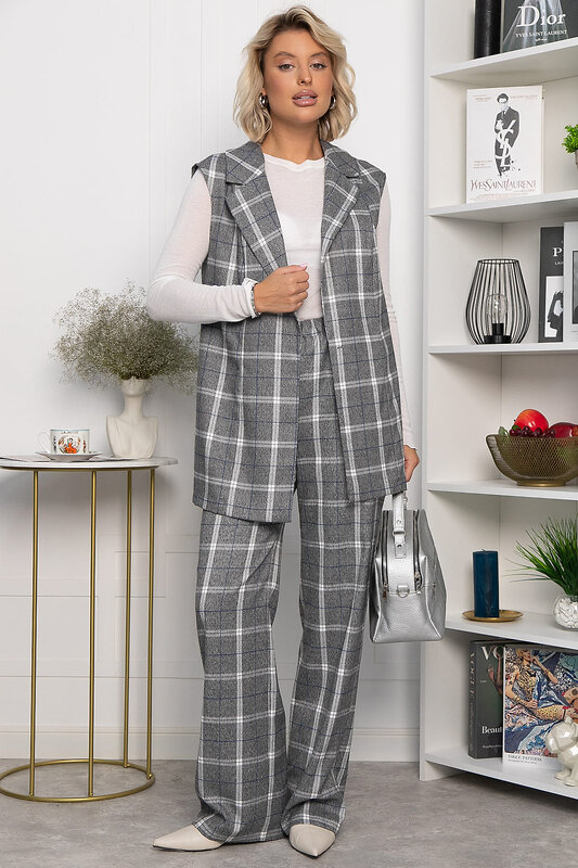 LT Collection Костюм 558451 К14290-12М серый