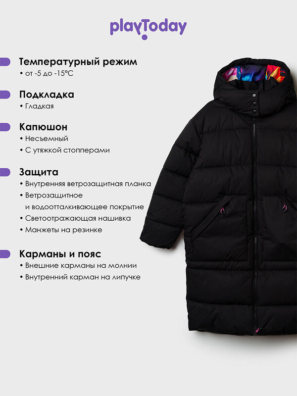 PLAYTODAY Пальто 558493 22527323 черный
