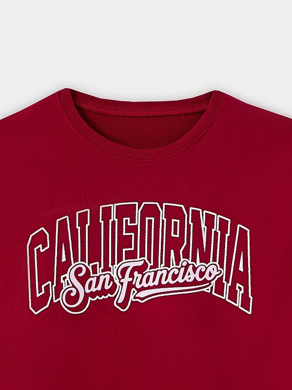 MARK FORMELLE Свитшот 558508 127940 вишневый +печать