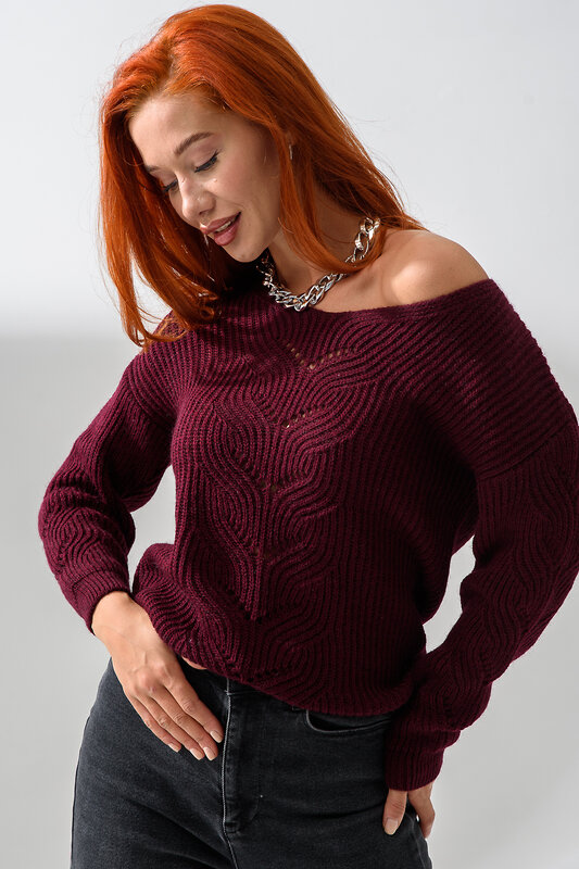 Натали Джемпер 558541 84503 бордовый