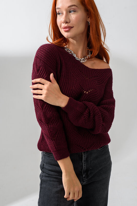Натали Джемпер 558541 84503 бордовый