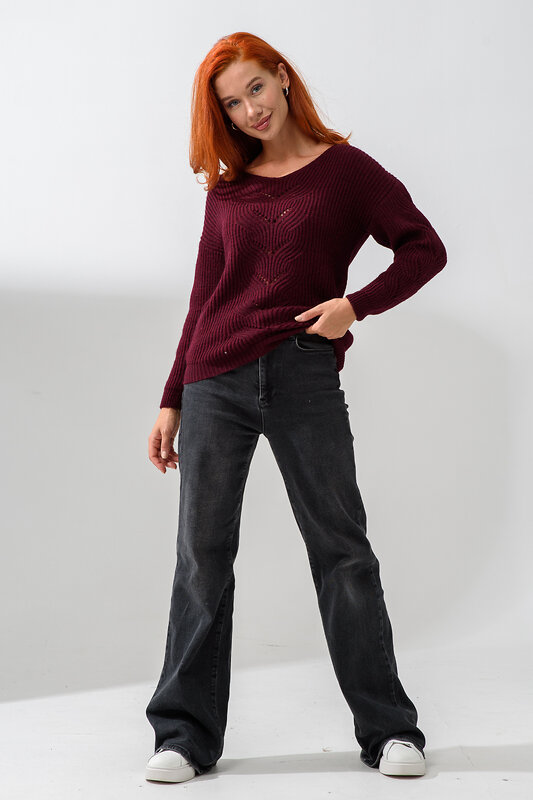 Натали Джемпер 558541 84503 бордовый