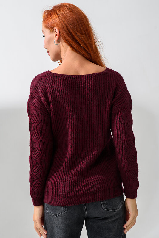 Натали Джемпер 558541 84503 бордовый