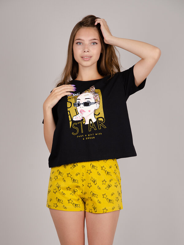 Malina Костюм 559556 499231 черный, желтый