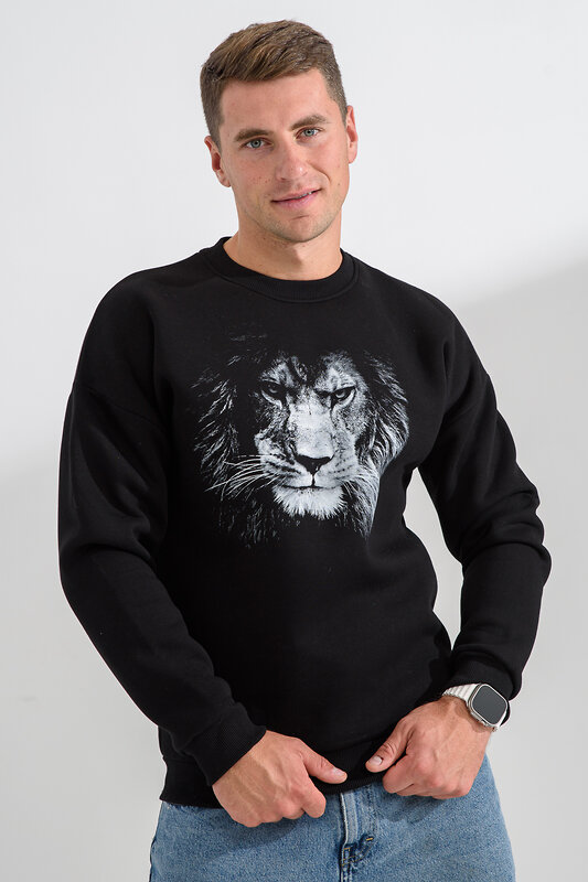 Натали Свитшот 560160 8559 черный+лев