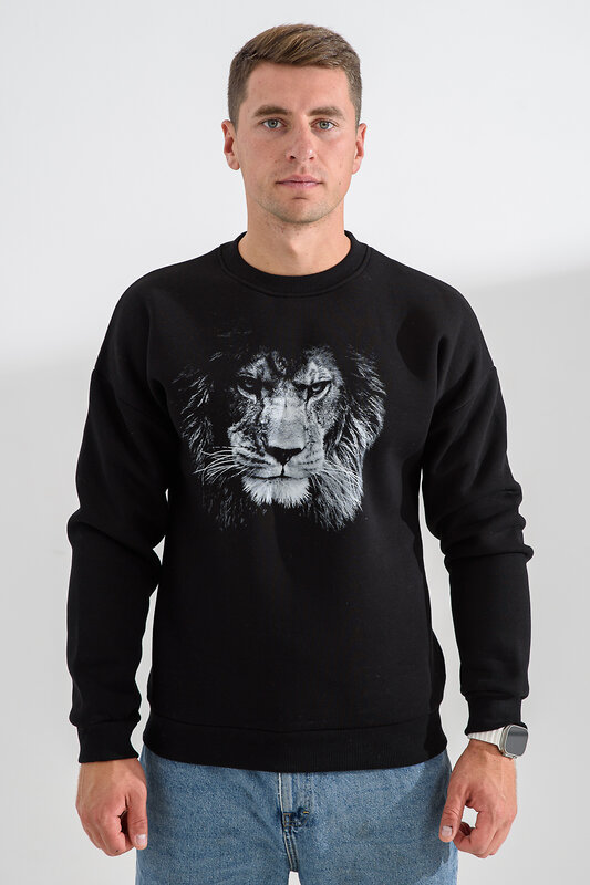 Натали Свитшот 560160 8559 черный+лев