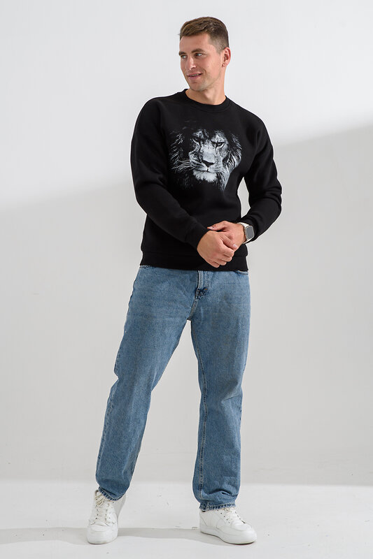 Натали Свитшот 560160 8559 черный+лев