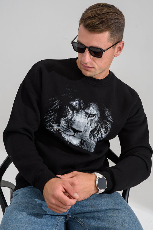 Натали Свитшот 560160 8559 черный+лев