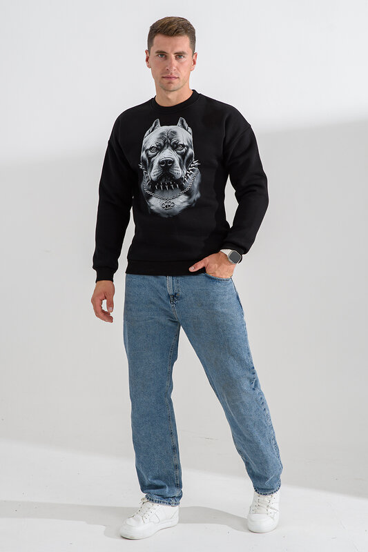 Натали Свитшот 560162 8559 черный+питбуль