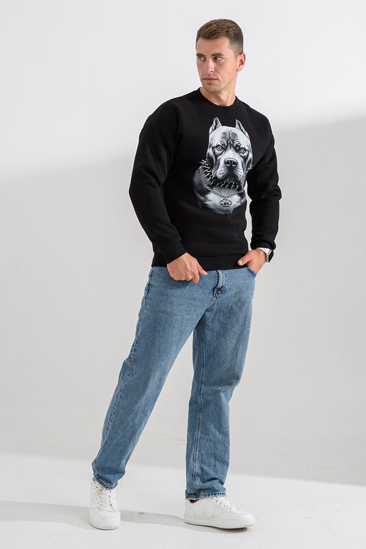 Натали Свитшот 560162 8559 черный+питбуль
